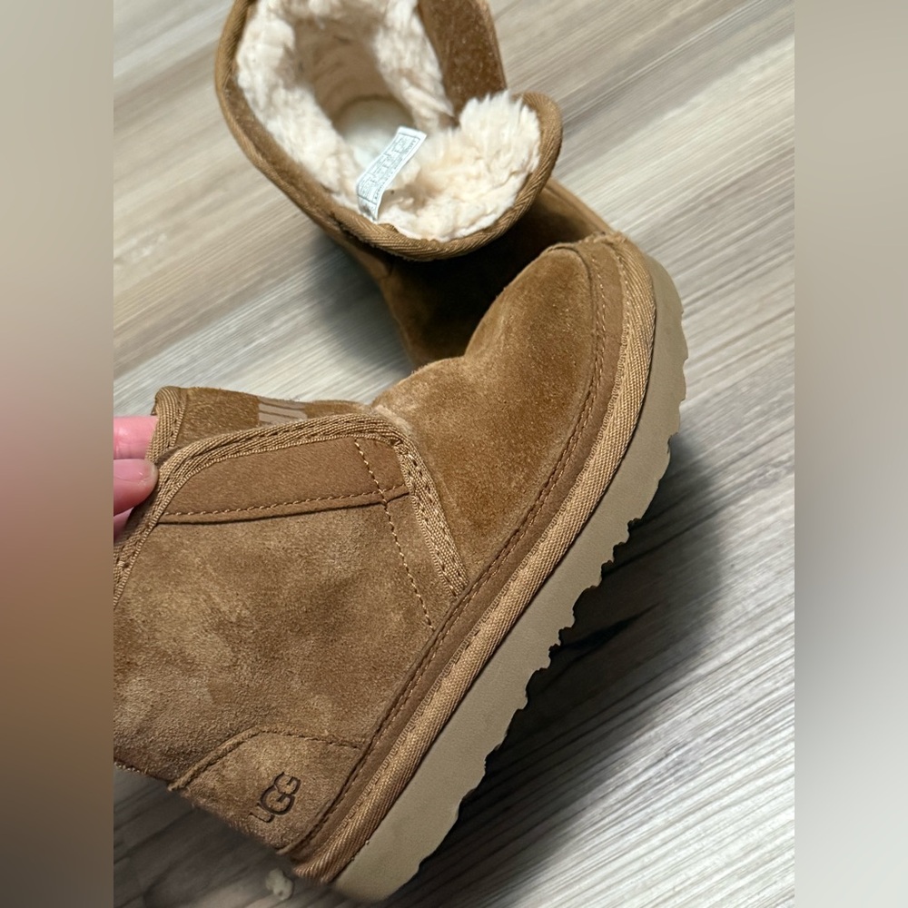 UGG Tan Suede Ankle Boots - Picture 6 of 9